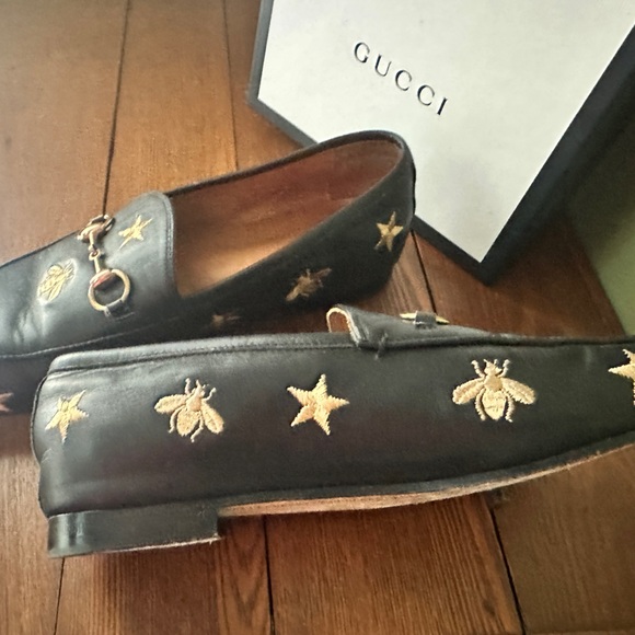 Gucci Bees & Stars Horsebit Loafer 39 - Picture 2 of 4
